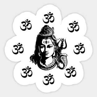 Shiva OM Sticker